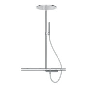 hansgrohe Showerpipe Axor m Thermostat 800, Kopfbrause 350mm, 1jet, chrom-3