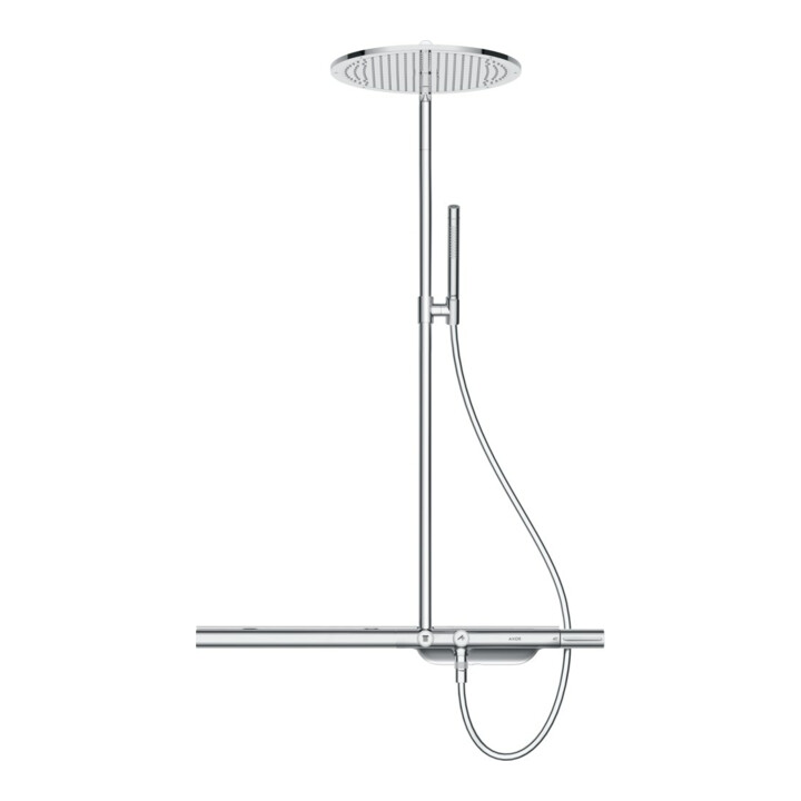 hansgrohe Showerpipe Axor m Thermostat 800, pomme de douche 350 mm, 1 jet, chrome