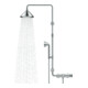 hansgrohe Showerpipe Axor m Thermostat, Kopfbrause, 240mm, 2jet, chrom-2