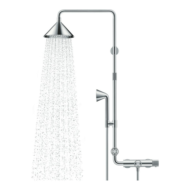 hansgrohe Showerpipe Axor m Thermostat, pomme de douche 240 mm, 2 jets, chrome