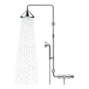 hansgrohe Showerpipe Axor m Thermostat, pomme de douche 240 mm, 2 jets, chrome-4