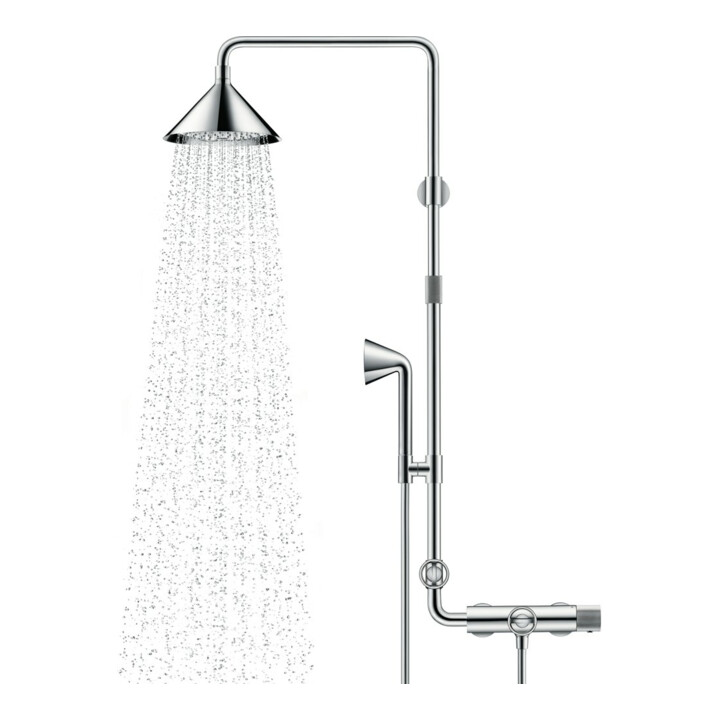 hansgrohe Showerpipe Axor m Thermostat, pomme de douche 240 mm, 2 jets, chrome
