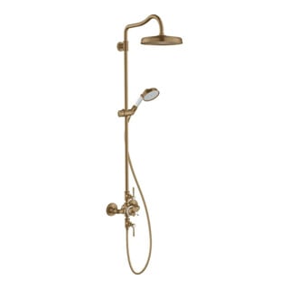 hansgrohe Showerpipe Axor Montreux m TH, pomme de douche 240 mm, 1 an, bronze brossé