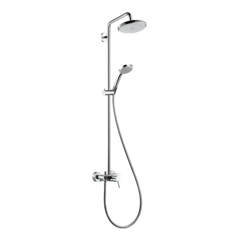 hansgrohe Showerpipe Croma 220 mit Einhebelmischer, 1jet, chrom