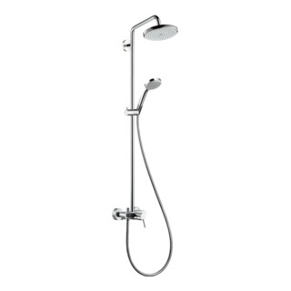 hansgrohe Showerpipe Croma 220 avec mitigeur monocommande, 1 jet, chrome