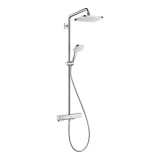 hansgrohe Showerpipe Croma E 280x170mm, avec thermostat, 1 jet, chrome
