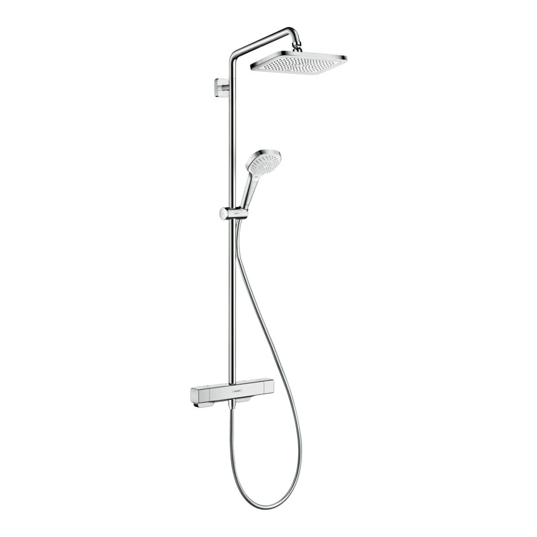 hansgrohe Showerpipe Croma E 280x170mm, avec thermostat, 1 jet, chrome