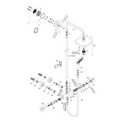 hansgrohe Showerpipe CROMA SELECT E 180 2jet DN 15 weiß/chrom-1