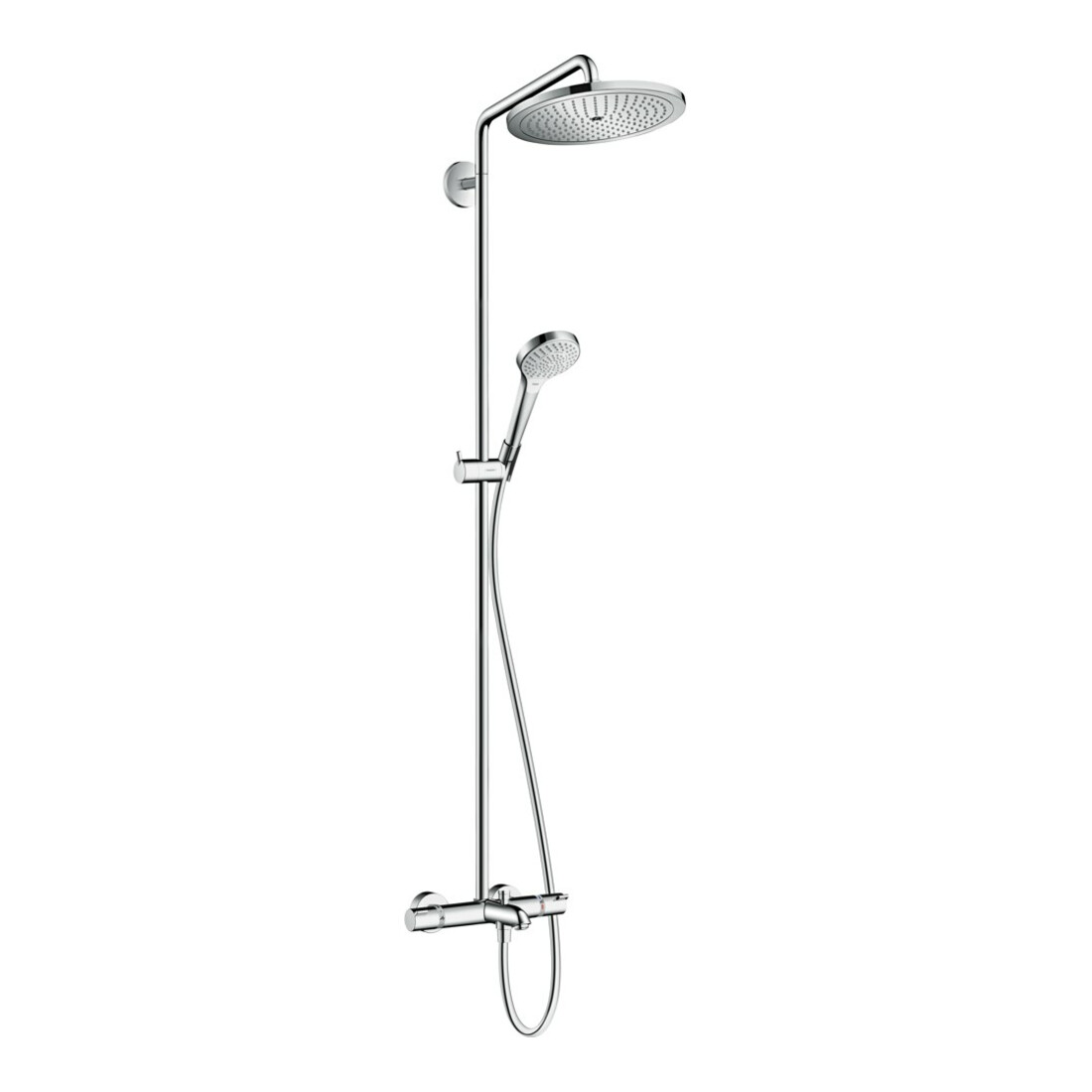 hansgrohe Showerpipe Croma Select S 280 1jet, mit Wannenthermostat, chrom