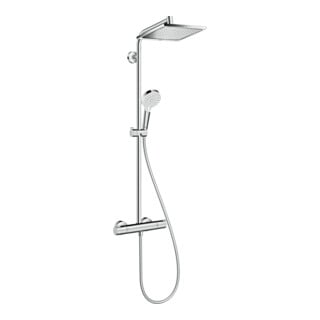 hansgrohe Showerpipe Crometta E avec thermostat, 1 jet, chrome