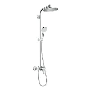 hansgrohe Showerpipe Crometta S 240 avec mitigeur monocommande, 1 jet, chrome