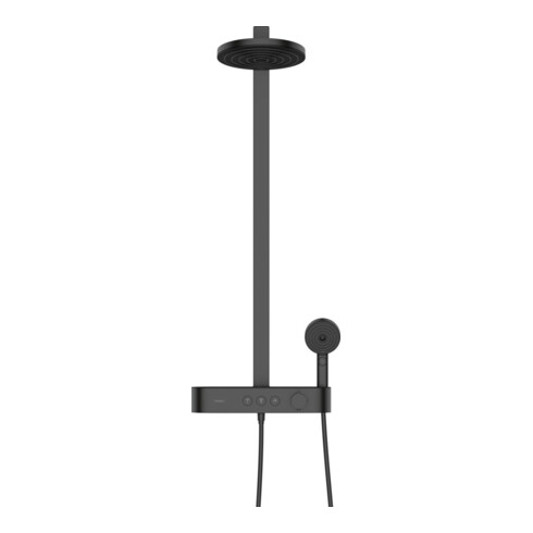 hansgrohe Showerpipe Pulsify S 260 avec thermostat, 2 jets, noir mat