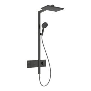 hansgrohe Showerpipe Raindance Alive Q 1jet, 12 l/min, brushed black chrome
