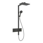 hansgrohe Showerpipe Raindance Alive Q 1jet, 12 l/min, chrome noir brossé-1