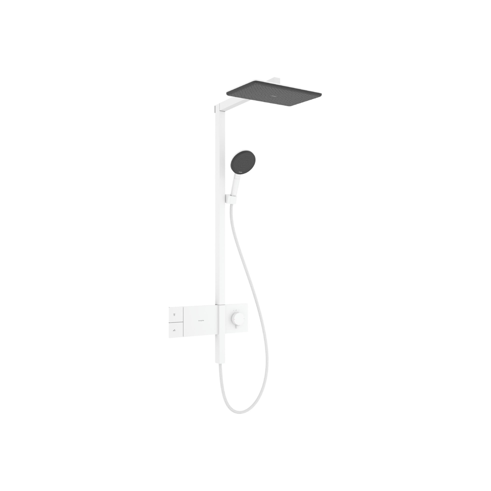 hansgrohe Showerpipe Raindance Alive Q 1jet, 12 l/min, mattweiß