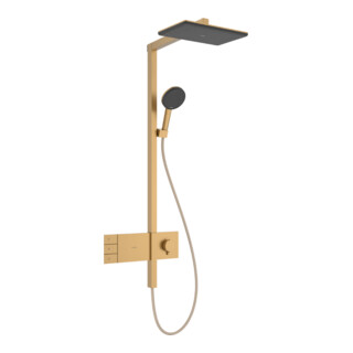 hansgrohe Showerpipe Raindance Alive Q 2jet, 12 l/min, bronze brossé