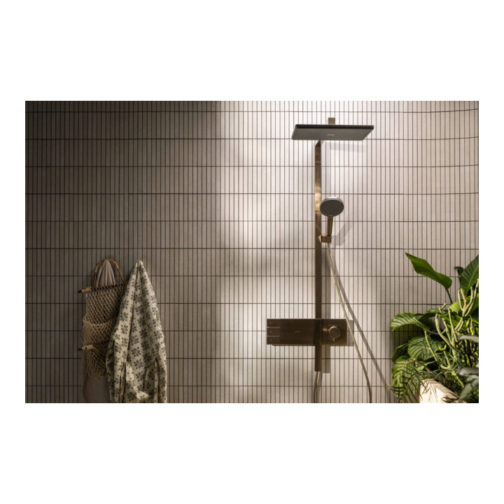 hansgrohe Showerpipe Raindance Alive Q 2jet, 12 l/min, bronze brossé