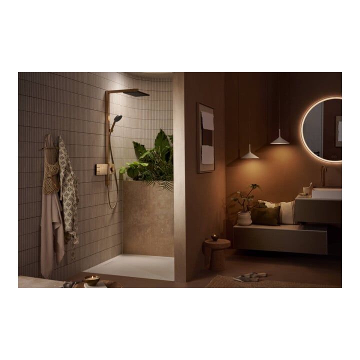 hansgrohe Showerpipe Raindance Alive Q 2jet, 12 l/min, brushed bronze