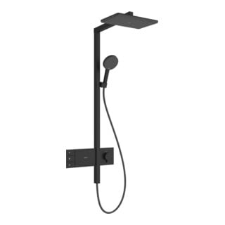 hansgrohe Showerpipe Raindance Alive Q 2jet, 12 l/min, noir mat