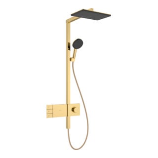 hansgrohe Showerpipe Raindance Alive Q 2jet, EcoSm., 7,6 l/m., pol. gold optic