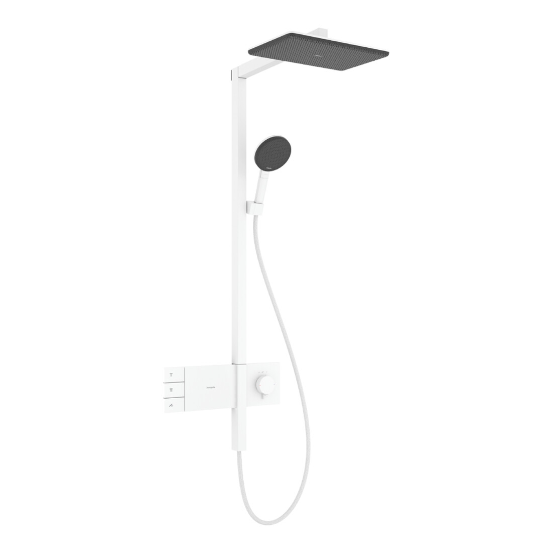 hansgrohe Showerpipe Raindance Alive Q 2jets, 12 l/min, blanc mat