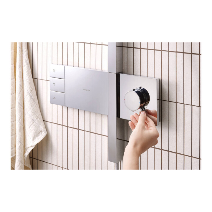 hansgrohe Showerpipe Raindance Alive Q 2jets, 12 l/min, chrome