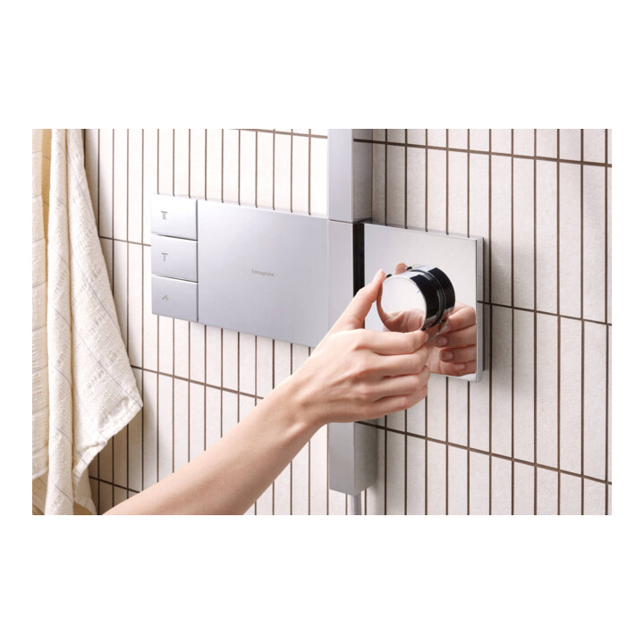 hansgrohe Showerpipe Raindance Alive Q 2jets, 12 l/min, chrome