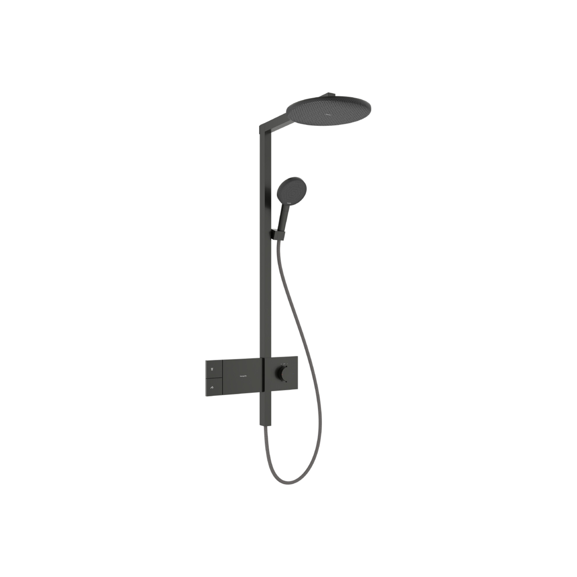 hansgrohe Showerpipe Raindance Alive S 1j, Eco, Mind.-Druck 2 b, brush. bla vc