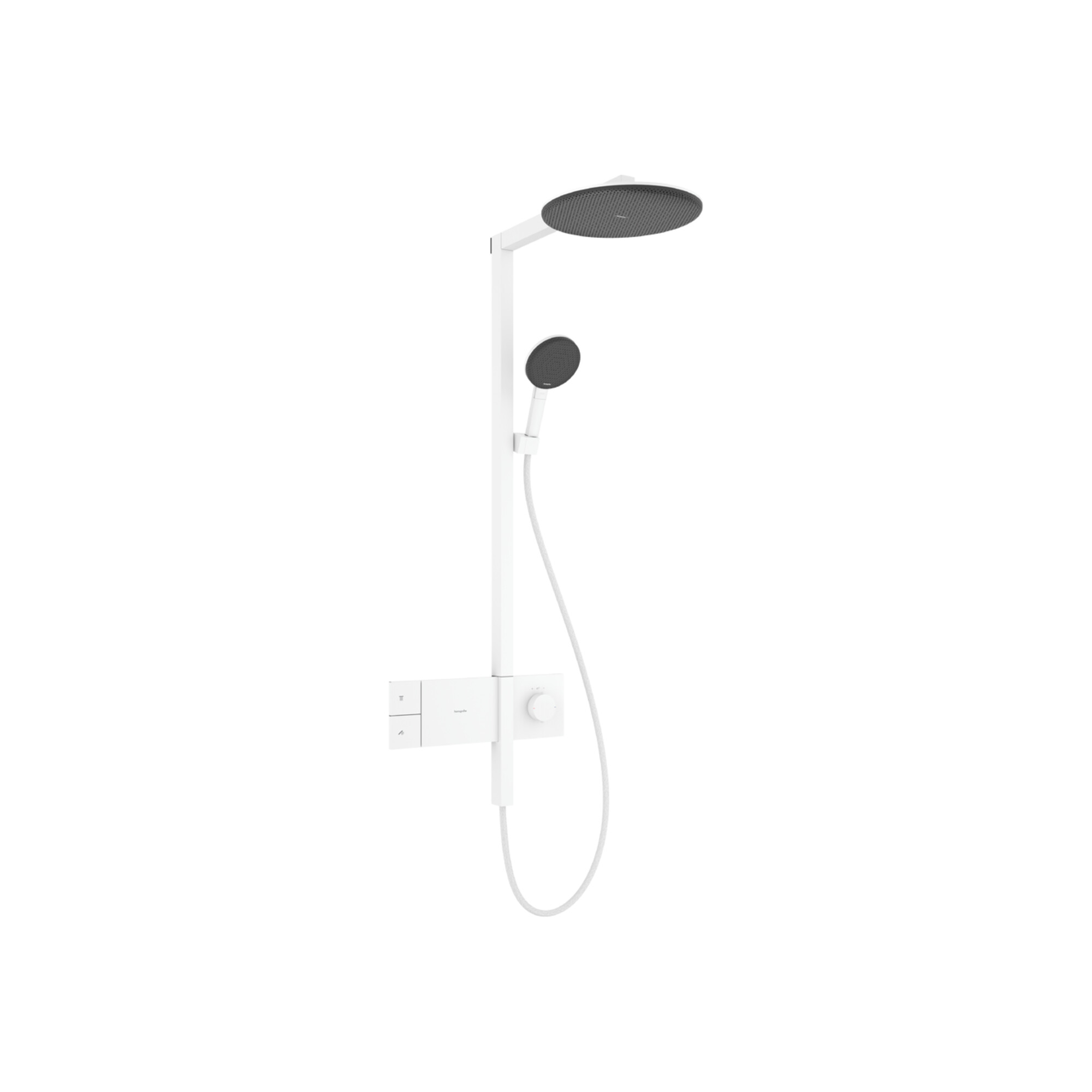 hansgrohe Showerpipe Raindance Alive S 1j, EcoSm., Mind.-Druck 2 bar, mattweiß