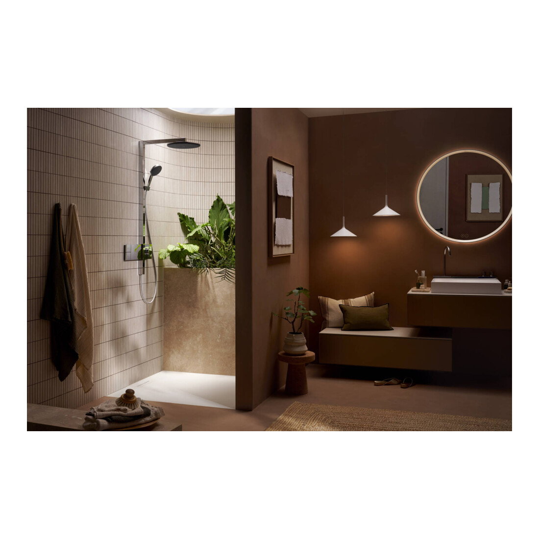 hansgrohe Showerpipe Raindance Alive S 1j, EcoSmart, Pression min. 2 bar, chrome