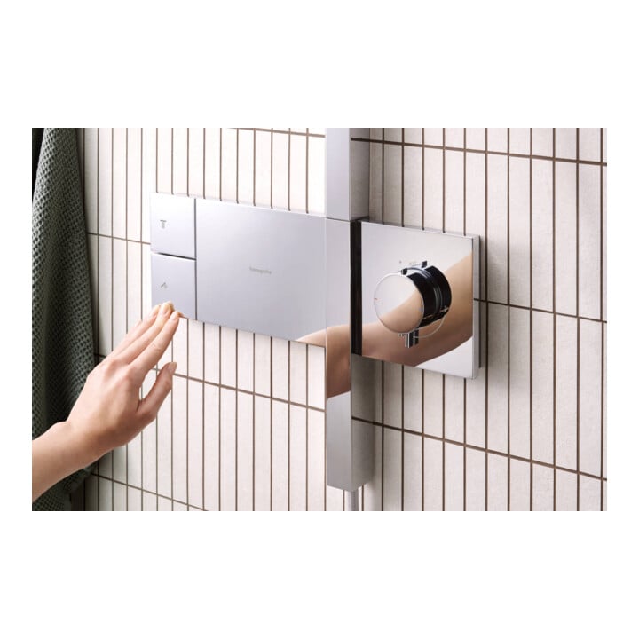 hansgrohe Showerpipe Raindance Alive S 1jet, Mindestfließdruck 1 bar, chrom
