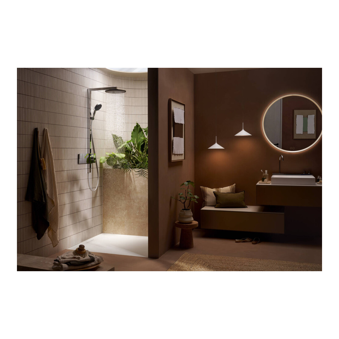 hansgrohe Showerpipe Raindance Alive S 1jet, pression min. 1 bar, chrome