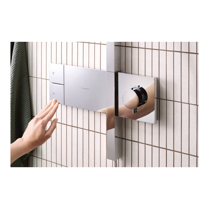 hansgrohe Showerpipe Raindance Alive S 1jet, pression min. 1 bar, chrome