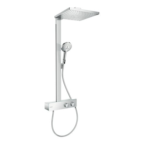 hansgrohe Showerpipe Raindance E 1j, m ShowerTablet 350 Thermostat, chrome