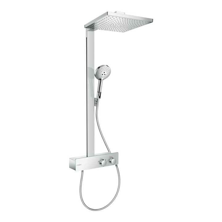 hansgrohe Showerpipe Raindance E 1j, m ShowerTablet 350 Thermostat, chrome