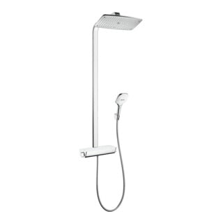 hansgrohe Showerpipe Raindance E avec thermostat, 1 jet, blanc/chrome