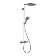 hansgrohe Showerpipe Raindance S 2jets, EcoSmart+, 6 l/min, chrome brossé bleu-1