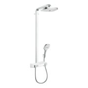 hansgrohe Showerpipe Raindance Select E avec thermostat, 2 jets, blanc/chrome