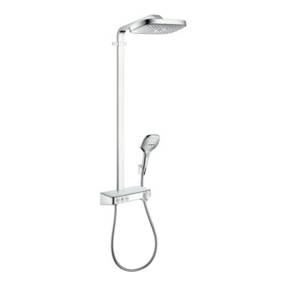 hansgrohe Showerpipe Raindance Select E avec thermostat, 3 jets, chrome