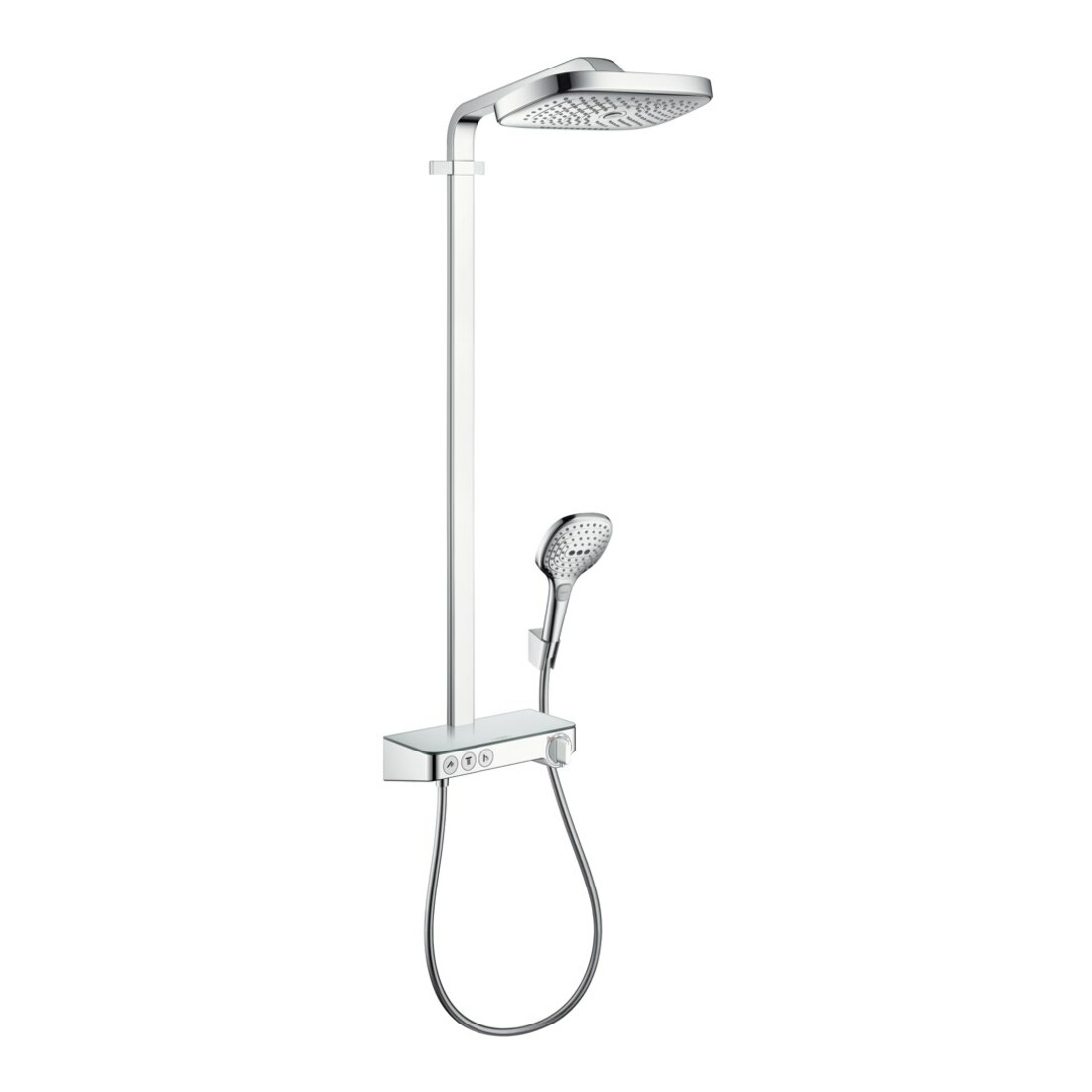 hansgrohe Showerpipe Raindance Select E avec thermostat, 3 jets, chrome