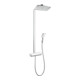 hansgrohe Showerpipe Raindance Select E Thermostat 9 l/min weiß/chrom
