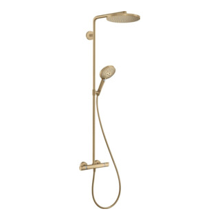 hansgrohe Showerpipe Raindance Select S avec thermostat, 1 jet, bronze brossé