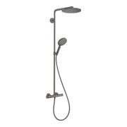 hansgrohe Showerpipe Raindance Select S avec thermostat, 1 jet, chrome noir brossé