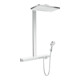 hansgrohe Showerpipe Rainmaker Select 2 jet, mit Thermostat, weiß/chrom-1