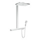 hansgrohe Showerpipe Rainmaker Select 3 jet, mit Thermostat, weiß/chrom-1
