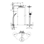 hansgrohe Showerpipe SELECT S 240 2jet RAINDANCE DN 15 weiß/chrom-4