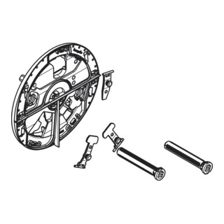 hansgrohe ShowerSelect Rosace de support S DuoTurn Mitigeur avec bouchon