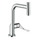 hansgrohe SPT 230 Axor Citterio EcoSm. mit Ausziehbrause, mattschwarz-1