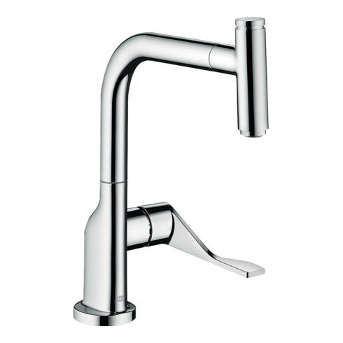 hansgrohe SPT 230 Axor Citterio EcoSm. mit Ausziehbrause, mattschwarz