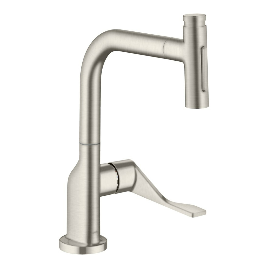 hansgrohe SPT 230 Se 2jet Axor Citterio avec douchette extractible, finition acier inoxydable
